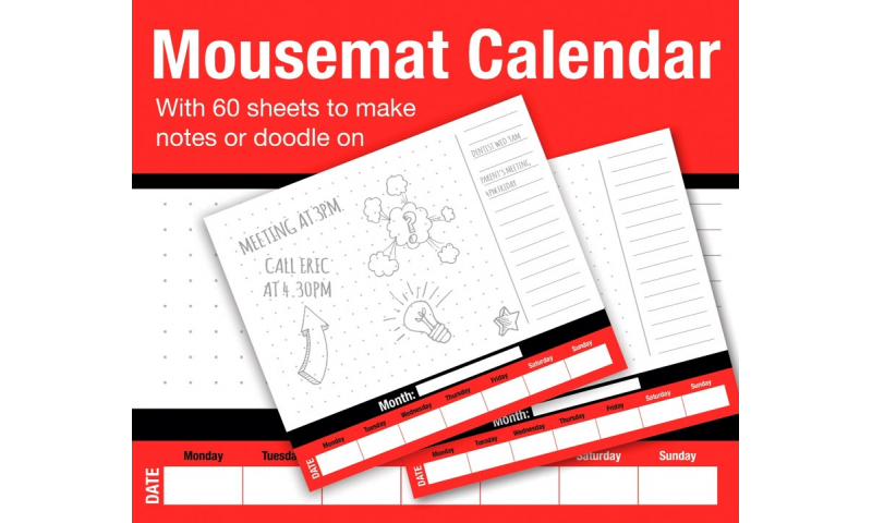 Mousemat Calendar Sheets WTV Undated