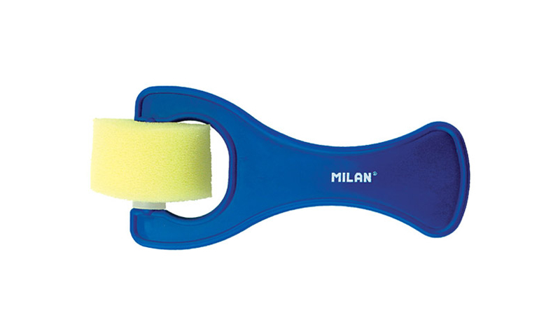 Milan Sponge Roller Brushes, ideal for: Background application of Watercolours & Poster paints. 25mm Smooth Finish