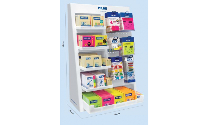 Milan Large Sticky Note Counter Display - Filled with Stock