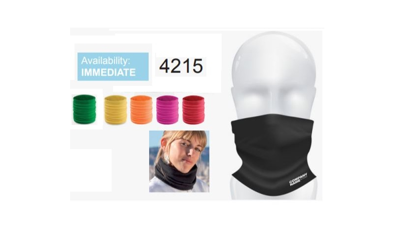 Mouth Protection Mask & Neck Warmer, Black, Blue or Asstd