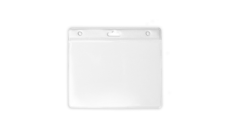 Clear Soft Plastic ID Card Holders 100x90mm insert size