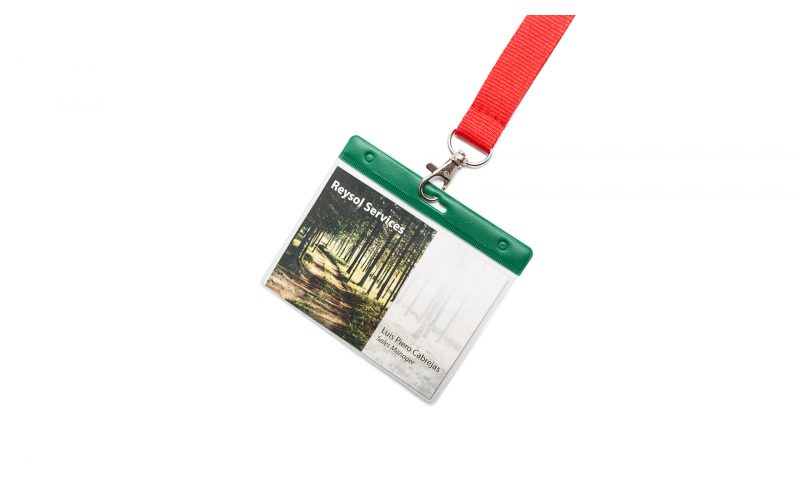 ID Card Badge Holder PVC, 110 x 85mm Coloured Trims