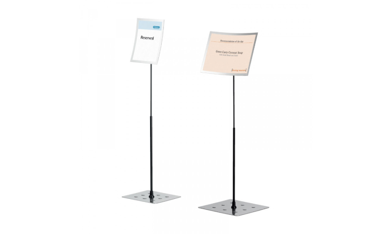Durable DURAQUICK Floor Stand Sign, Insertable Magnetic Frame A3 Port/L-Scape