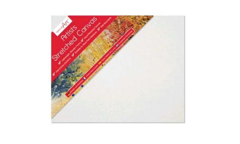 Artbox Unframed Artists White rectangular canvas board 25x20cm (New Lower Price for 2022)