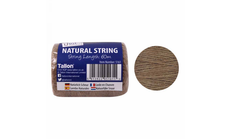 Just Stationery Natural H/Duty Ball of String 60m