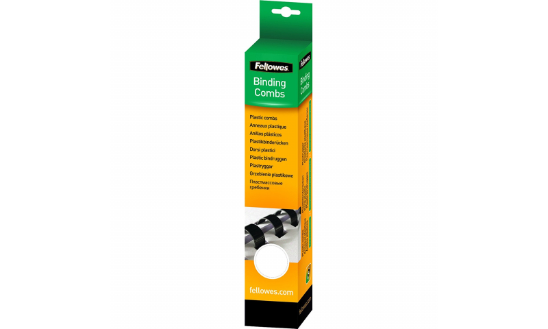 Fellowes Plastic Comb 6mm White A4 Retail - Pack of 25. (New Lower Price for 2021)