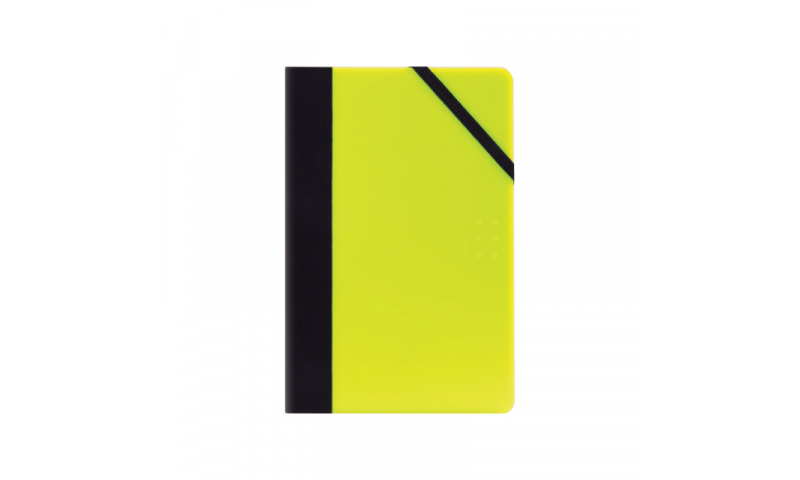 Milan Notebook A5  Florescent Yellow Cover, Ruled White Paper