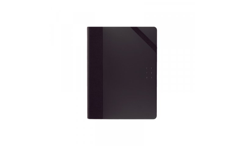 Milan Pocket Notebook Black Primary, Plain, Ivory Paper
