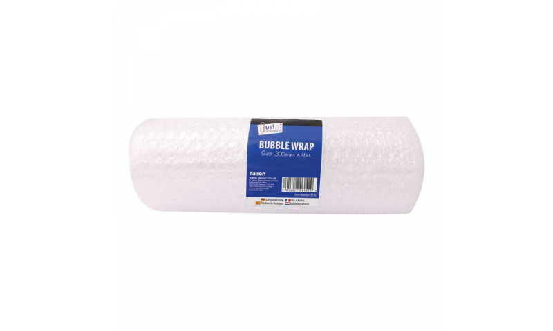 Just Stationery Bubble Wrap, 300mm x 4M Roll