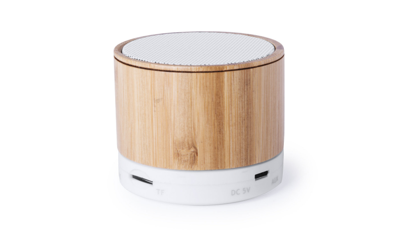 Ëynsteyn ECO Bamboo Bluetooth Box Speaker, 3w, SD Slot, USB Chargeable