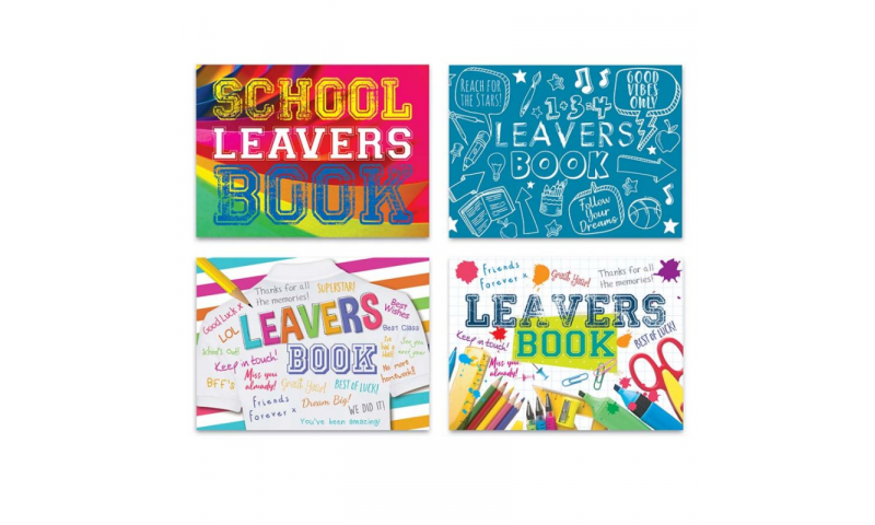Just to Say School Leavers Autograph Book 15x12cm, 4 Asstd (New Lower Price for 2022)