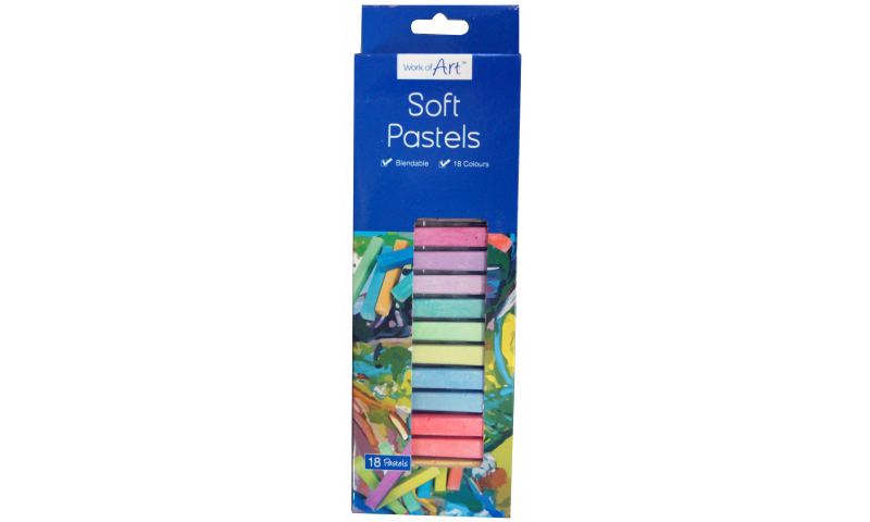 Art Box Soft Pastel Blocks 12pk Asstd (New Lower Price for 2022)