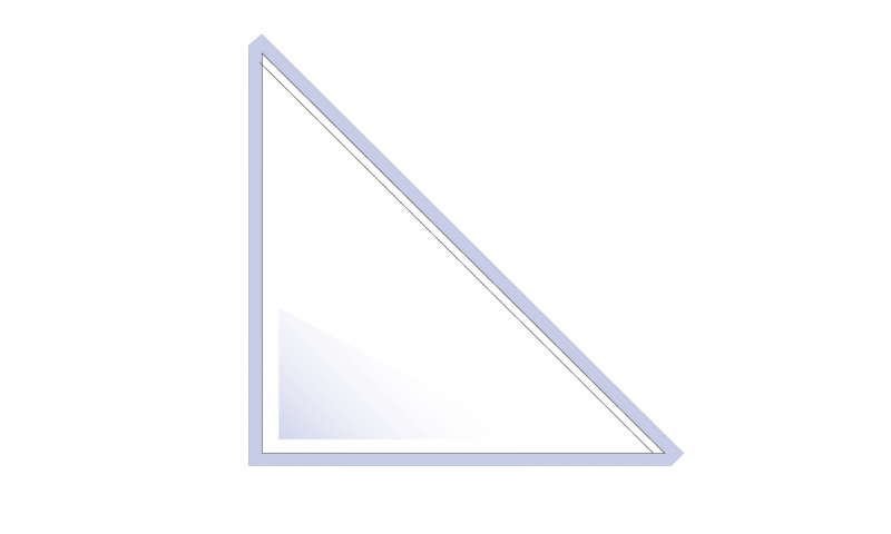 Flipfile Self Adhesive Triangle Corner Pockets, 120mm High x 120mm Base