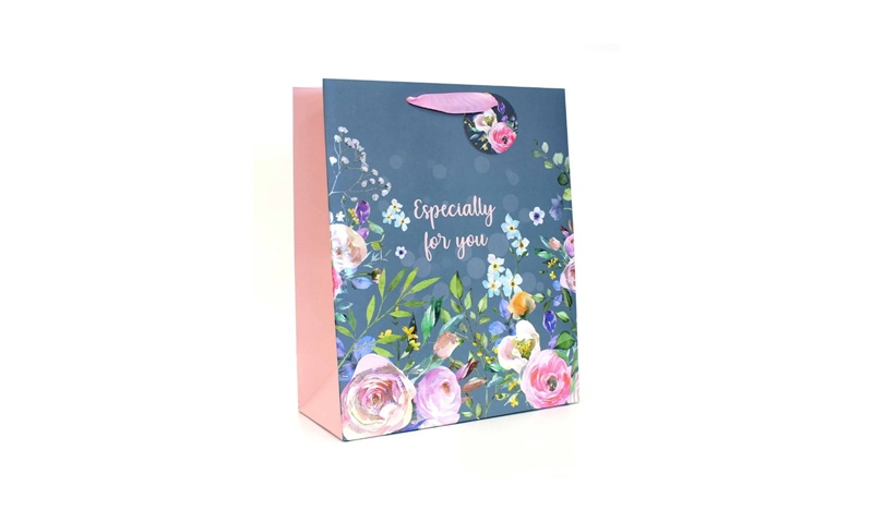 Just to Say Floral Large Gift Bag, with tag.