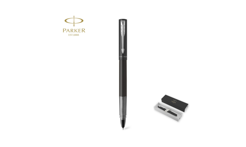 Parker Vector Rollerball Pen in Parker Gift Box, Black or Silver