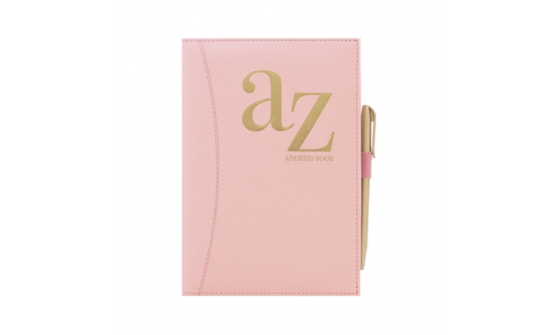 Just to Say A5 Pink Softy Cover A-Z Address Book & Pen (NEW Lower Price for 2022)