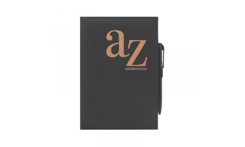 Just to Say A5 Black Softy Cover A-Z Address Book & Pen (New Lower Price for 2022)
