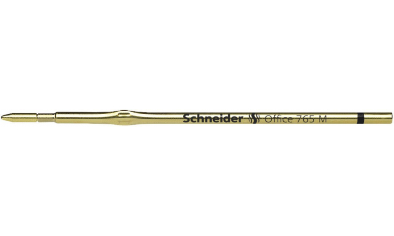 Schneider 765 Ballpen X20 Refill, Popular European Size Metal, Medium Black, Blue & Red