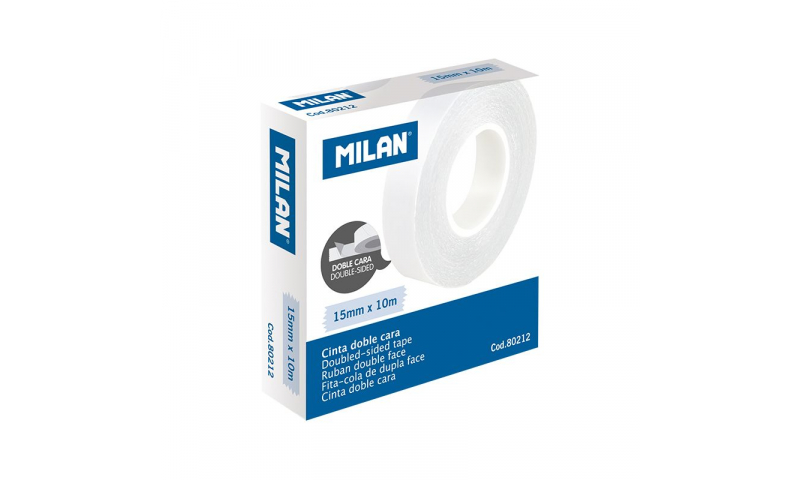 Milan Double sided Tape 15mm x 10m