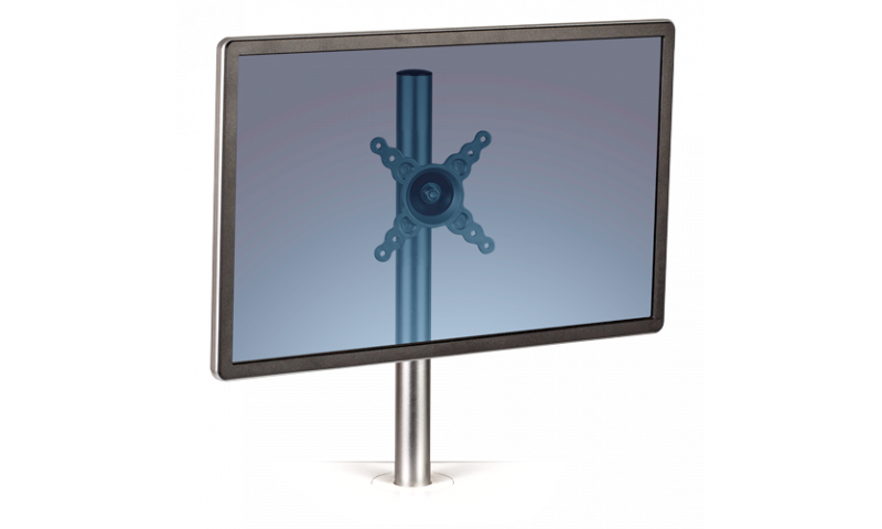 Fellowes Lotus Chrome Adjustable Monitor Arm - Single Screen