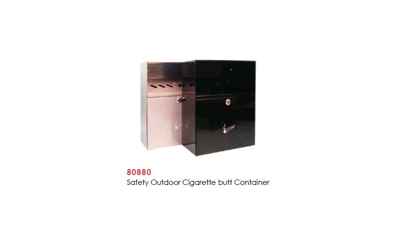 Steel Safety Outdoor Wall Mounted Cigarette Butt Container
