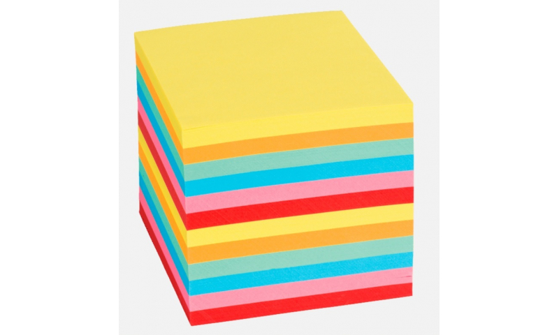 Brunnen Rainbow Paper Block, Glued At Edge, 90x90mm 700 Sheets.  (Buy now, price increasing in 2022)
