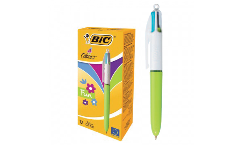 BIC 4 Colour Ballpen, Fashion Pastel Shades