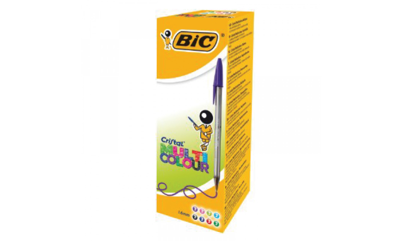BIC Cristal Multicolour Ink Ballpen, 20 Box Asstd - Barcoded
