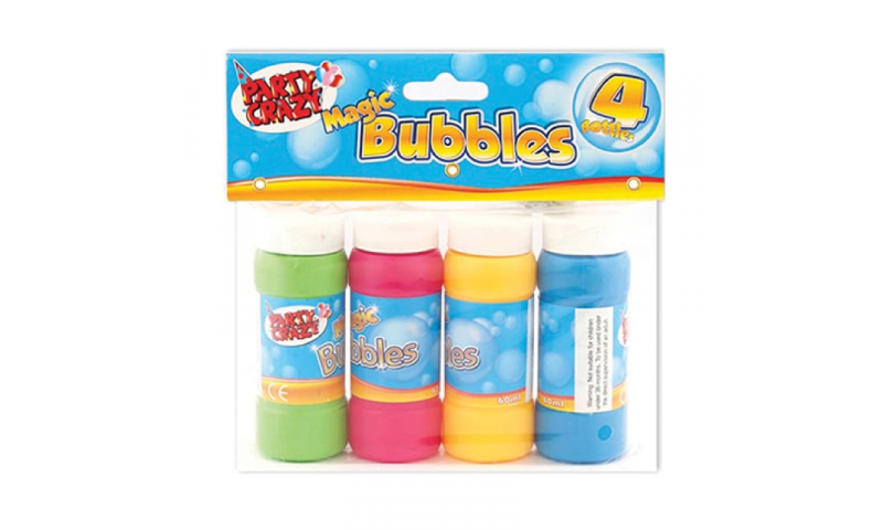 Magic Blowing Bubbles 60ml with Wand, 4pk Carded