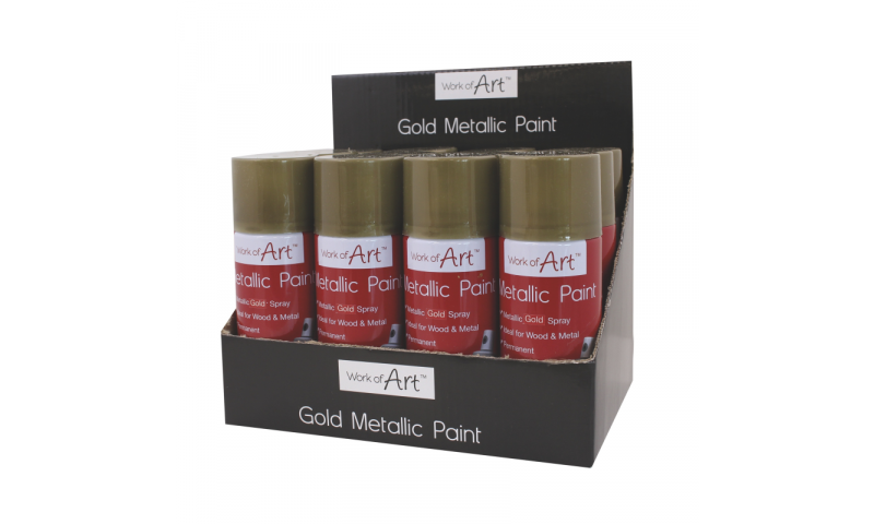 ArtBox Decorative Metallic Gold Spray Can, 110ml