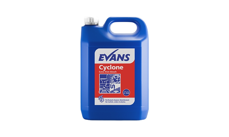 Evans Cyclone Extra Thick Bleach, 5Ltr Drum PCS99444