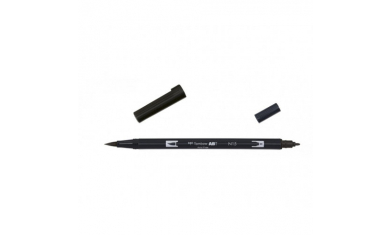 Tombow ABT Dual Art Brush Pen, Black, Water-based, blendable.
