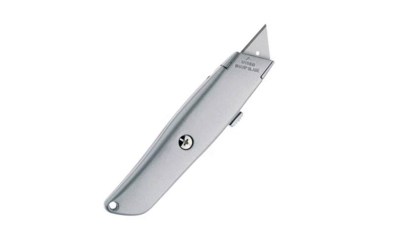 Westcott Aluminium Stanley Style Retractable Refillable Knife, Carded