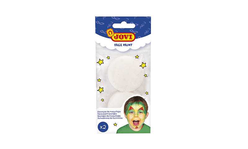 JOVI Face Paint Sponges - Hanging bag - 2 units.  (New Lower Price for 2021)