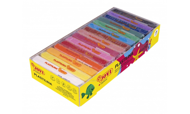 JOVI Plastilina Modelling Clay  Display of 150gr - 15 different colours
