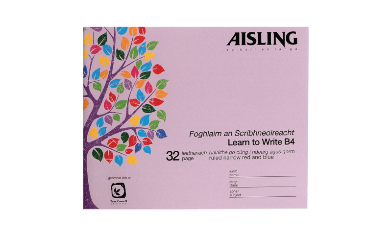 Aisling Learn to Write Copy Book 160 x200mm, 32 Page, 10 Pack