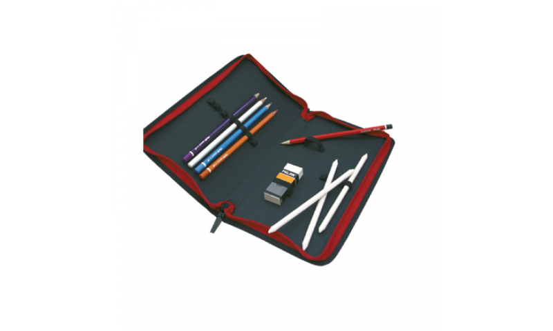 Milan Zipped 25cm Brush and Pencil Carrier (New Lower Price for 2022)