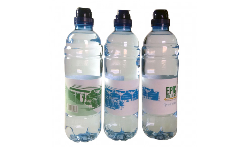 500ml Irish Sparkling  Bottled Water, Full Colour Printed Labelling