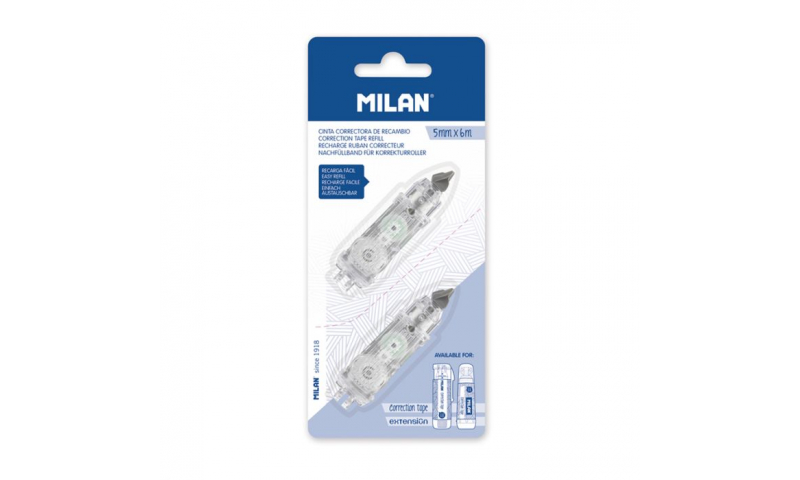 Milan Correction Roller, Pack of 2 refills for Extension & 1301140