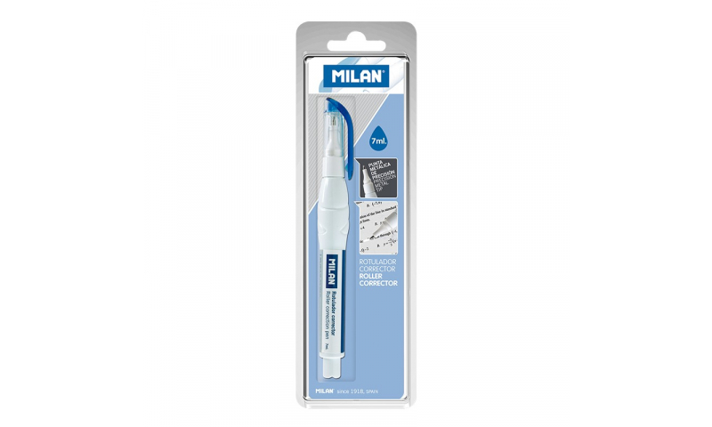 Milan Squeeze Metal Tip Correction Pen 7ml, Hangcarded