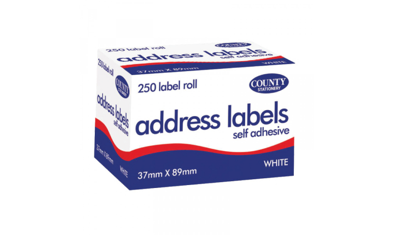 County Stationery Self Adhesive Address Labels 250 Pk