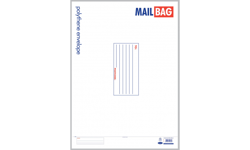 County Polythene Mailing Bags, Jumbo, 500 x 650mm, Bulk pack of 25.