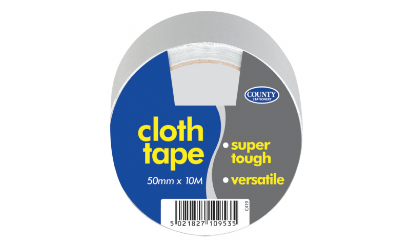 County Stationery Reinforced Cloth Tape 50mm x 10m Very Heavy Duty