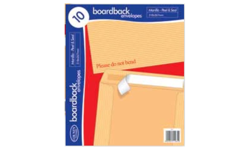 C5 Manilla Board Back Envelopes - Retail 10 Pack