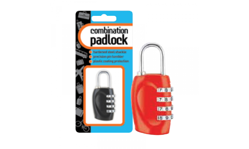 County Stationery Steel Combination Lock, 4 Numbers