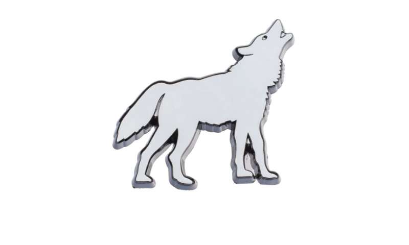 Chromium Lapel Pins Wolf NEW