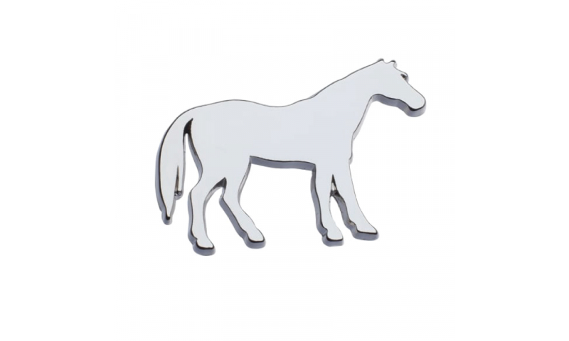 Chromium Lapel Pins Horse NEW