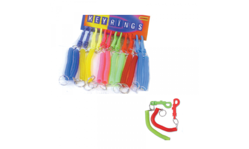 Novelty Bungee Stretch Keyrings 6 Asstd (New Lower Price for 2022)
