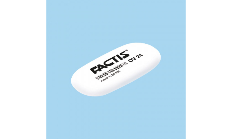 Factis OV24 small Oval Synthetic Rubber Eraser
