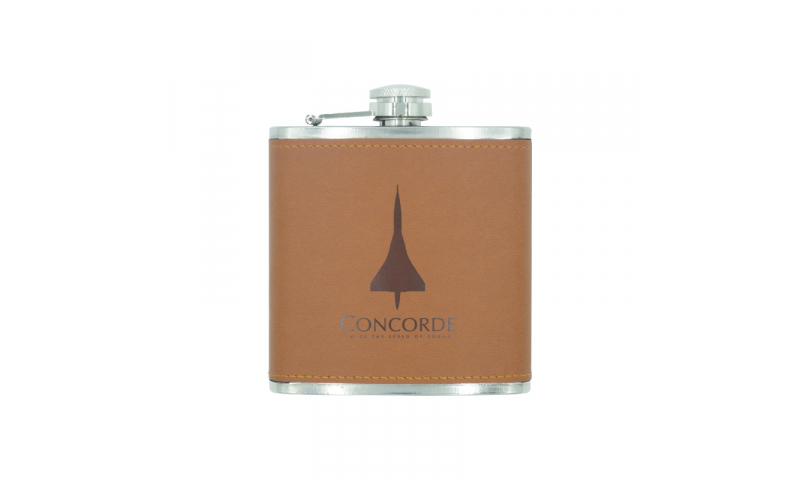Concorde Leatherette Hip Flask